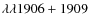 $\lambda\lambda1906+1909$