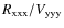 $R_{\rm xxx}/V_{\rm yyy}$