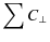 $\displaystyle \sum{}C_\bot{}$
