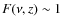 $F(\nu, z)\sim 1$