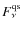 $F^{\rm qs}_\nu $