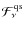 $\mathcal{F}^{\rm qs}_\nu$