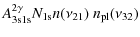 $\displaystyle A^{2\gamma}_{\rm 3s1s} N_{\rm 1s} n(\nu_{21})~{n_{\rm pl}}(\nu_{32})$