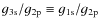 $g_{\rm 3s}/g_{\rm 2p}\equiv g_{\rm 1s}/g_{\rm 2p}$