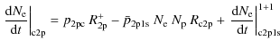 $\displaystyle \left.\frac{{\rm d} N_{\rm e}}{{\rm d} t}\right\vert _{\rm c2p}
=...
...m c2p}
+\left.\frac{{\rm d} N_{\rm e}}{{\rm d} t}\right\vert _{\rm c2p1s}^{1+1}$