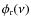 $\phi_{\rm r}(\nu)$