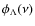 $\phi_{\Lambda}(\nu)$