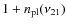 $1+{n_{\rm pl}}(\nu_{21})$