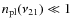 ${n_{\rm pl}}(\nu_{21})\ll 1$