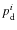 $p^{i}_{\rm d}$