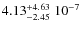 $\rm 4.13_{-2.45}^{+4.63}\;10^{-7}$