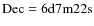 $\rm Dec=6d7m22s$