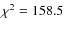 $\rm\chi^2=158.5$
