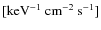 $[\rm keV^{-1}~cm^{-2}~s^{-1}]$