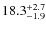 $\rm 18.3_{-1.9}^{+2.7}$
