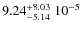 $\rm 9.24_{-5.14}^{+8.03}\; 10^{-5}$
