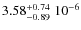 $\rm 3.58_{-0.89}^{+0.74}\; 10^{-6}$