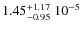 $\rm 1.45_{-0.95}^{+1.17}\; 10^{-5}$