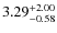 $\rm 3.29_{-0.58}^{+2.00}$