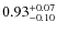 $\rm0.93_{-0.10}^{+0.07}$