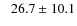 $\phantom{-}26.7\pm10.1$