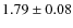 $1.79\pm0.08$