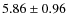 $5.86\pm0.96$