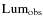 ${\rm Lum}_{\rm obs}$