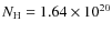 $N_{\rm H}=1.64\times10^{20}$