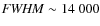 ${\it FWHM} \sim14~000$