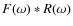 $F(\omega)
\ast R(\omega)$
