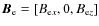 ${\vec B}_{\rm e} =[B_{{\rm e}x},0,B_{{\rm e}z}]$