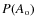 $P(A_{\rm o})$