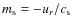 $m_{\rm s}= -u_r/c_{\rm s}$