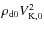 $\rho_{\rm d0}V_{\rm K,0}^2$