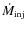 $\dot M_{\rm inj}$