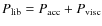 $P_{\rm lib} =
P_{\rm acc} + P_{\rm visc}$