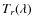 $T_r(\lambda)$
