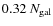 $0.32~N_{\rm gal}$