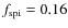 $f_{\rm spi}=0.16$