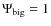 $\Psi_{\rm big}=1$