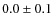 $0.0 \pm 0.1$