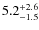 $5.2^{\rm +2.6}_{-1.5}$
