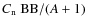 $C_{\rm n}~{\rm BB}/(A+1)$