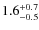 $1.6^{\rm +0.7}_{-0.5}$