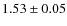 $1.53 \pm 0.05$