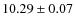 $10.29 \pm 0.07$