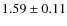 $1.59 \pm 0.11$