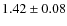 $1.42 \pm 0.08$
