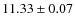$11.33 \pm 0.07$